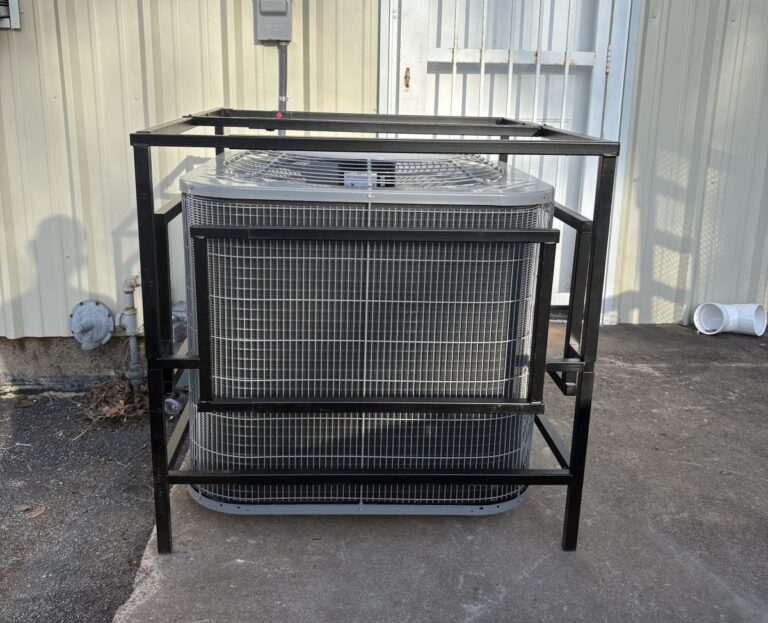 Caged AC unit