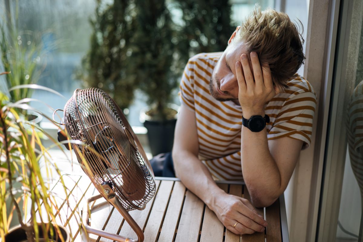 Heat wave during a summer